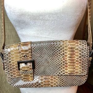 Stuart Weitzman Snakeskin Patterned Shoulder Bag